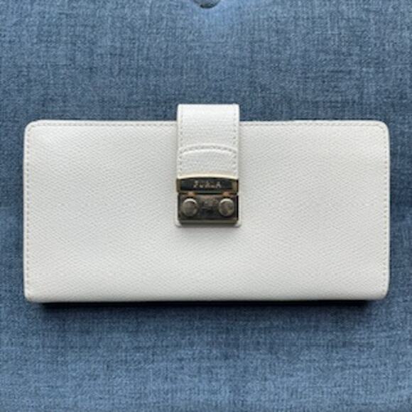 Furla Long Wallet - Women’s - Size 8x4 White - Picture 1 of 10